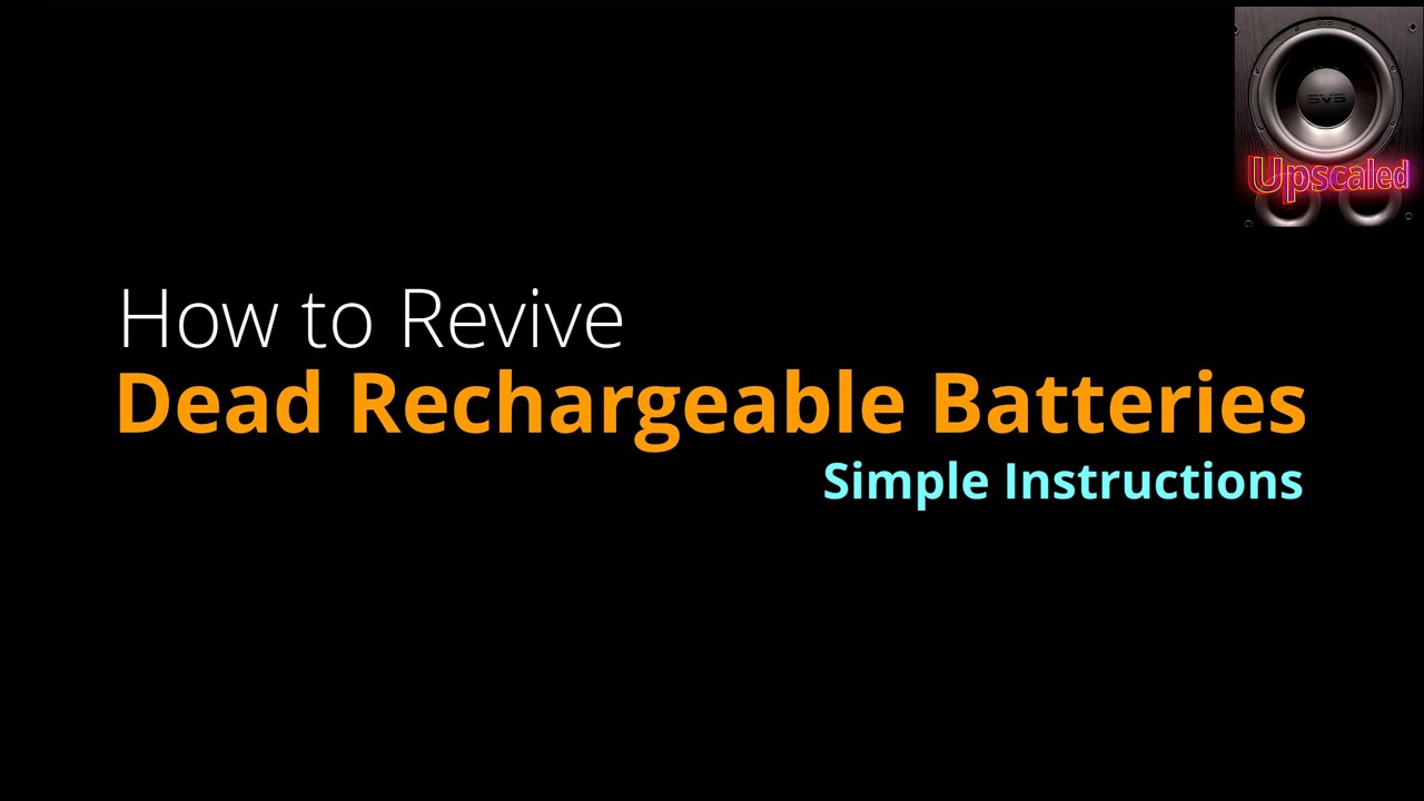 Revive Dead Rechargeable Batteries with a Simple Hack - YouTube