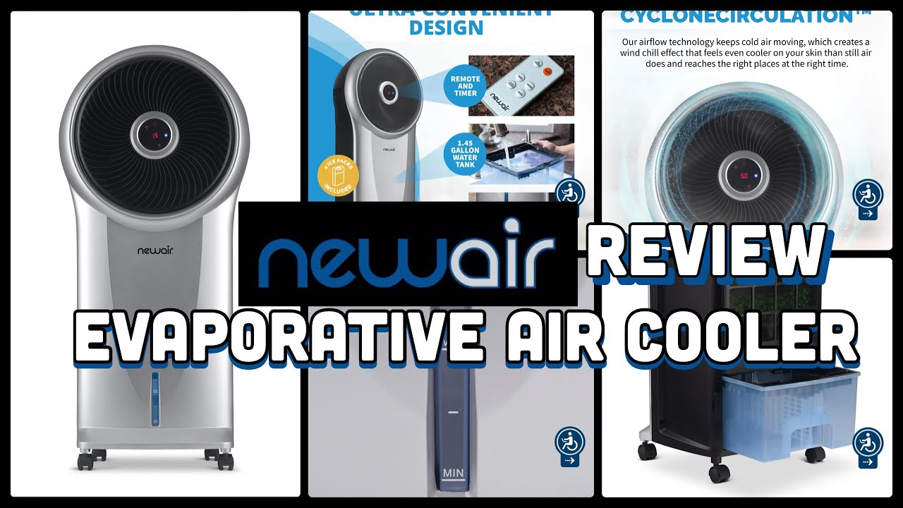 NEWAIR Evaporative Air Cooler Review | Kim's Farmhouse Life - YouTube