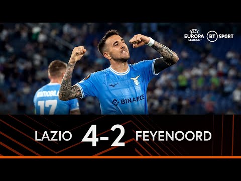 Lazio v feyenoord (4-2) | dutch giants suffer defeat in rome | europa league highlights