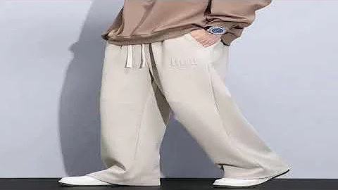 Big Size Men's Sweatpants 8XL 7XL 6XL Sportswear String Banding Wide Leg Baggy P