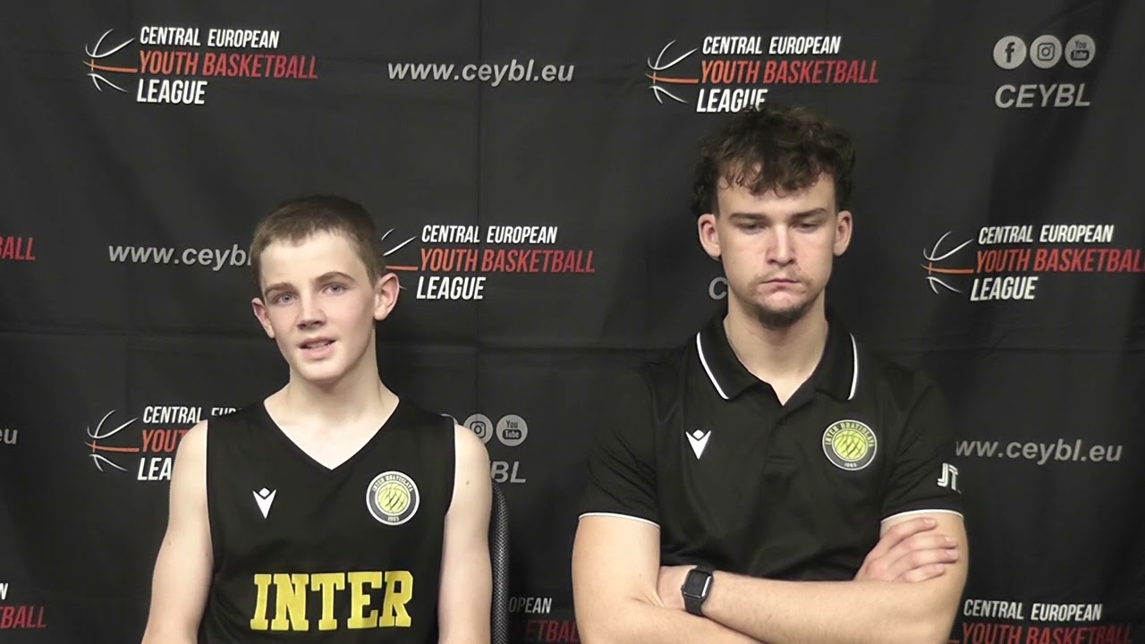 CEYBL U14, 7. 11. 2025, PRESS conference, SKM Zastal Zielona Góra - Inter Bratislava