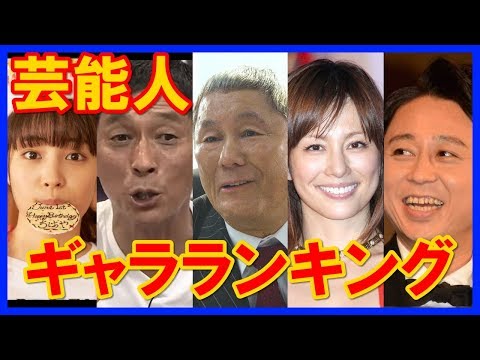 芸能人のCMギャラランキング！その驚愕の金額が判明！！