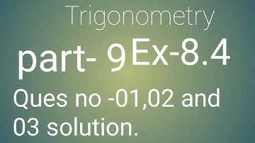 Trigonometry  class 10th NCERT MATH SOLUTION IN HINDI