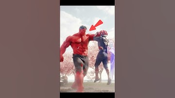 He Angry Red Hulk Every Time Punch thor hidden things #shorts