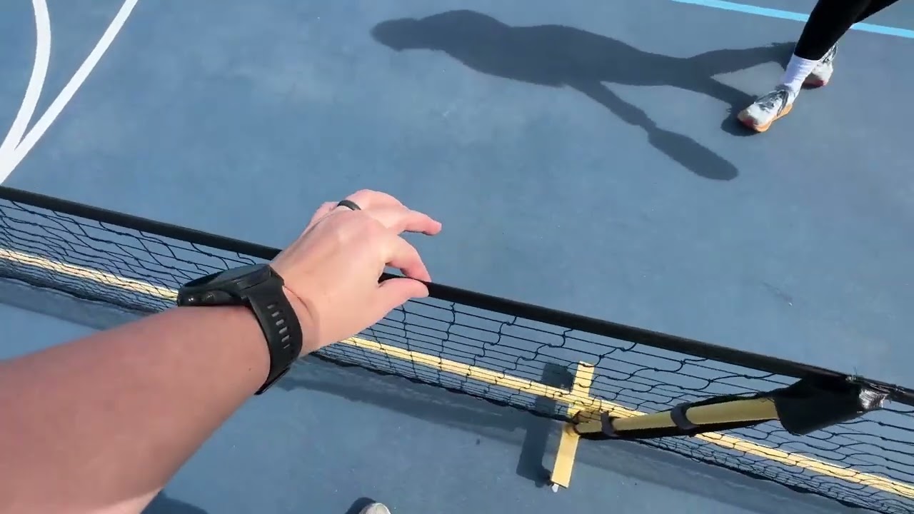 TYRSEN Pickleball Net Set, Pickleball Net on Wheels for Driveway Backyard, Portable Pickle Ball