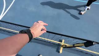 Celebrity TYRSEN Pickleball Net Set, Pickleball Net on Wheels for Driveway Backyard, Portable Pickle Ball Wealth