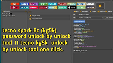tecno spark 8c (kg5k) password unlock by unlock tool ।। tecno kg5k  unlock by unlock tool one click.