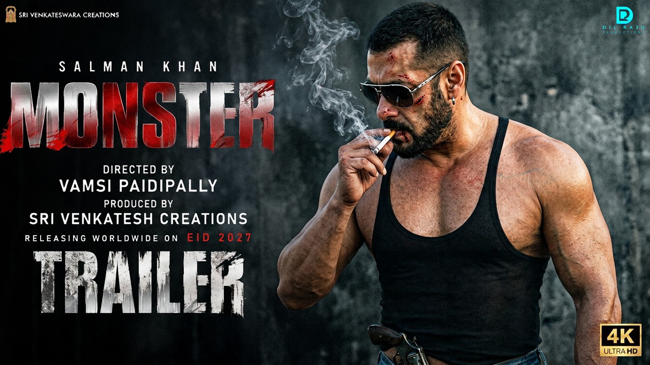 MONSTER- Hindi Trailer | Salman Khan | Nayanthara | Vamshi | SVC63 Trailer | New Movies 2026