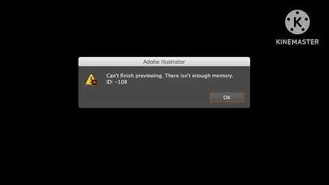 Fix Illustrator Can’t Finish Previewing There Isn’t Enough Memory Error ID 108 | Illustrator can