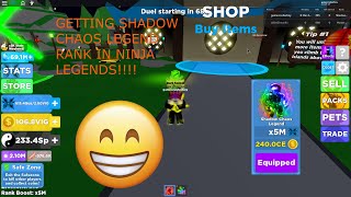 Getting SHADOW CHAOS LEGEND rank in ninja legends!!!!! Getting SHADOW CHAOS LEGEND rank in ninja legends!!!!!
