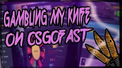 Gambling my knife on CSGOFAST!