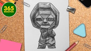 Como Dibujar Al Jefe Del Juego Del Calamar Squid Game Kawaii 365Bocetos