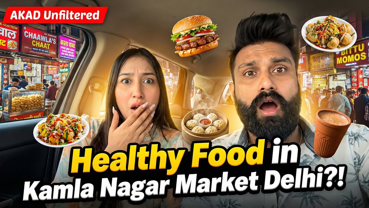 Healthy Food in Kamla Nagar Market Delhi | Budget Street Food Hunt #dailyvlog #healthyfood