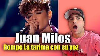 reacción Juan Milos canta 'Stone cold' | Asalto Final | La Voz Antena 3 2022