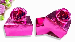 Diy Gift Box How To Make Gift Box Valentine Gift Box Ideas 2021 Origami Rose Box Gift Box Ideas