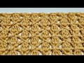 EASY Crochet Stitch For Blankets, Scarfs / Clustered And Crossed Stitch