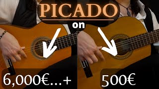 PICADO on a 6,000€+ vs a 500€ Guitar - Is it really worth it?