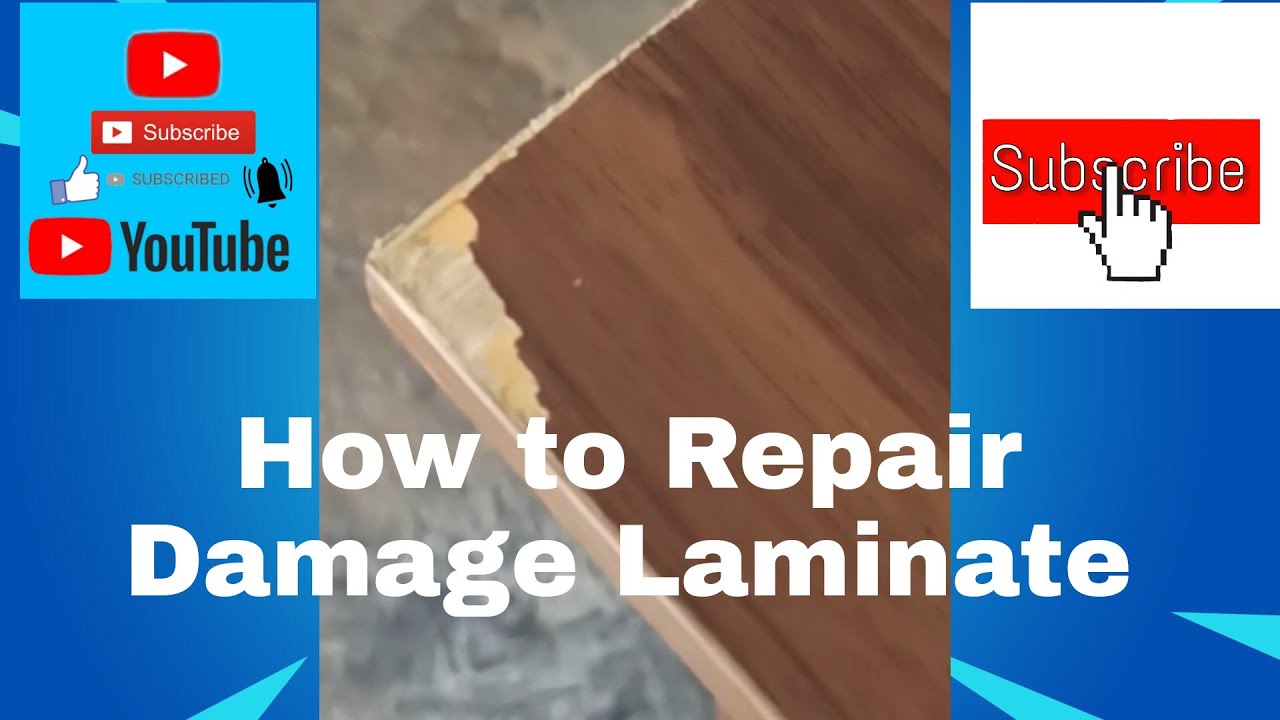How to repair Damage Laminate on wood YouTube