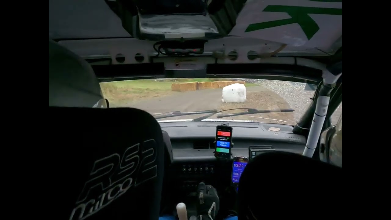 Rally hundraåringen SS6 Rydin/Simensen stopp i vägskäl