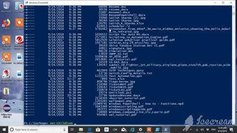 PowerShell | Launching Powershell console, ISE, PowerShell version and Get-ChildItem