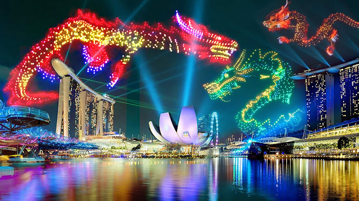 Singapore Marina Bay Flying Dragon 2024 Drone Light Show 🐉 Celebrating Chinese Lunar New Year 🐉 m3m