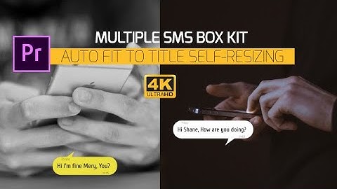 Multiple SMS Box Kit Motion Graphics Templates