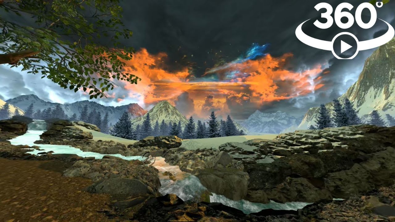 360° Hangout at Beautiful Relaxing Garden in Asgard's Wrath | 4K VR Gameplay | Oculus