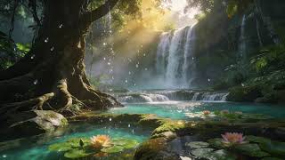 🌸🌊 ✨Deep Roots, Waterlily with Flowing Water