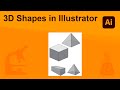 3D Shapes in Adobe Illustrator, Tetrahedron and Rectangular Prism