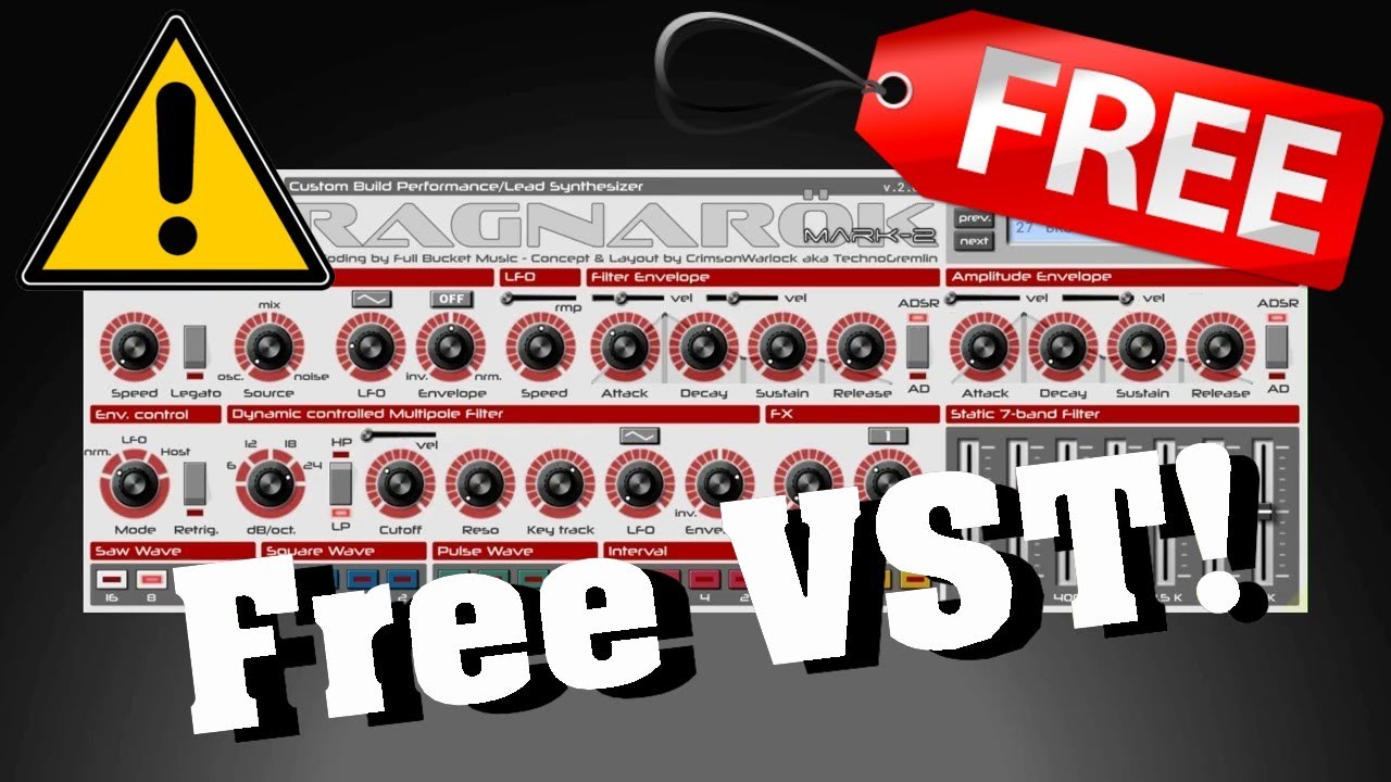 【New Free VST!】Nice! Top Free Analog Synth VST Plugin? Ragnarok Mark 2 ...