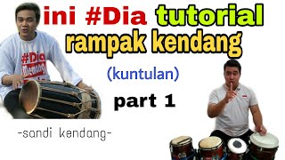 belajar rampak kendang versi sunan kendang (sandi) | part1