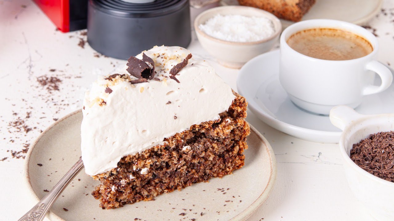 Coffee And Walnut Cake Recipe | עוגת קפה ואגוזים ללא קמח