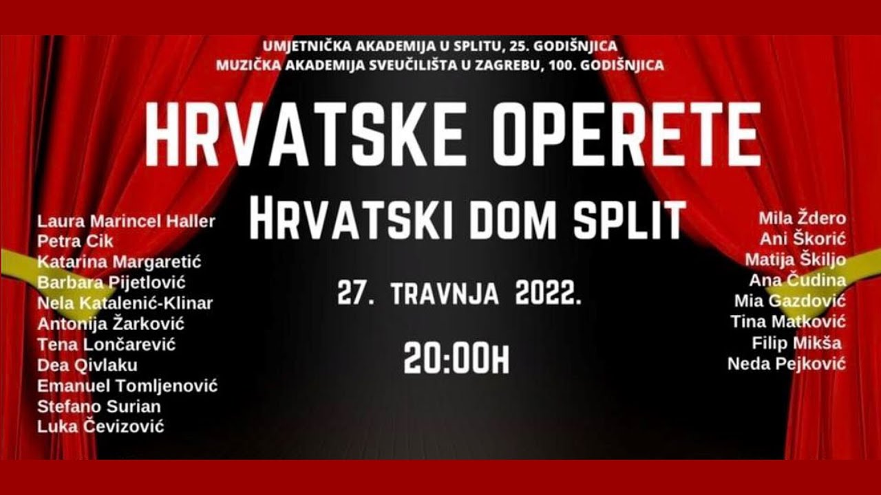INTERMEZZO HRVATSKE OPERETE