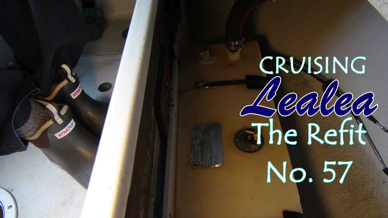 Cruising Lealea Refit No.57: Engine Controls and Fuel Tank Installed