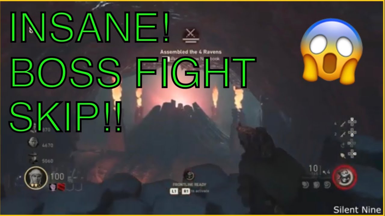 INSANE BOSS FIGHT SKIP ON THE FROZEN DAWN ON COD WORLD WAR 2 ZOMBIES ...