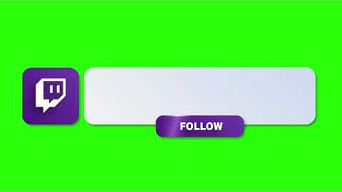Animated Twitch Lower Third Banner with Follow Green Screen 10752100 Stock Video at Vecteezy