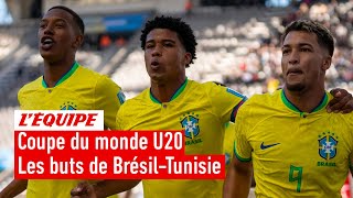 Les buts de Brésil - Tunisie - Football - Coupe du monde U20