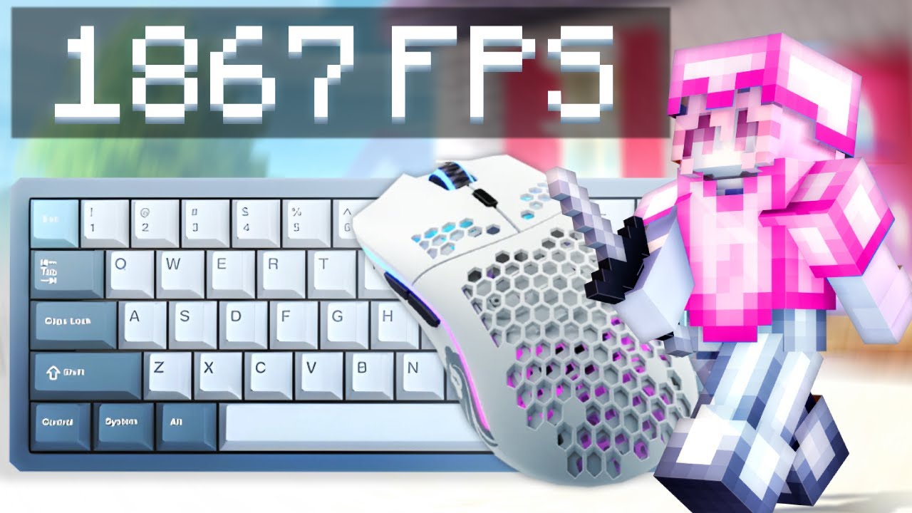 Hive Bedwars Keyboard & Mouse ASMR [4k 240FPS] [Creamy Modded Keyboard]