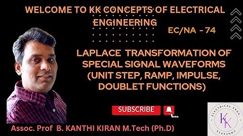 LAPLACE TRANSFORMATION OF SPECIAL SIGNAL WAVEFORMS(UNIT SHIFTED STEP,RAMP,IMPULSE,DOUBLET #youtube