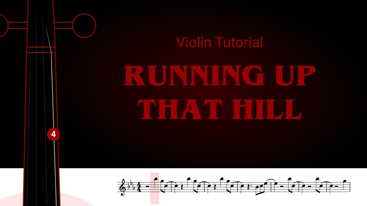 How to play Kate Bush Running Up That Hill Violin Cover Violin Tutorial Sheet Music