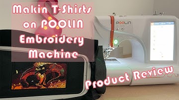 Beginner Embroidery Machine review POOLIN Home Embroidery Machine Demonstration