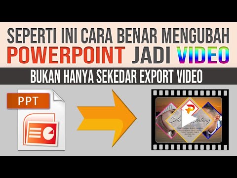 Cara Benar Mengubah PowerPoint Menjadi Video | Export PPT ke Video