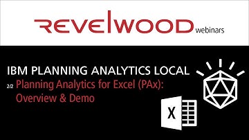 IBM Planning Analytics for Excel (PAx): Overview & Demo | Revelwood Webinars