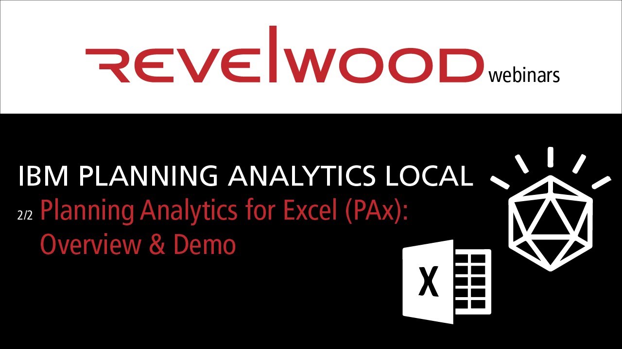 IBM Planning Analytics for Excel (PAx): Overview & Demo | Revelwood Webinars