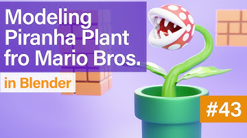 Modeling Piranha Plant Character in Blender - #43