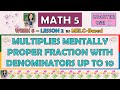 Multiplying Fractions Mentally