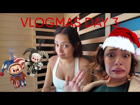 VLOGMAS DAY 3 // xmas shopping, crazy drivers, labubus & the popcorn incident...