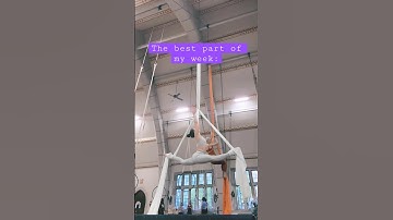 My happy place #circus #college #aerialsilks #workout #flexibility #shorts