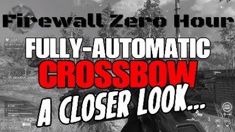 Firewall Zero Hour’s AUTOMATIC CROSSBOW glitch | A closer look...