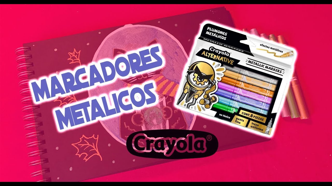 Marker maker de Crayola + 8 Plumones Glitter Alternative